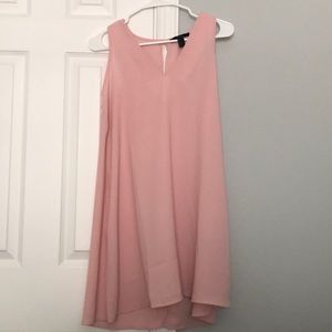 Pink v neck dress